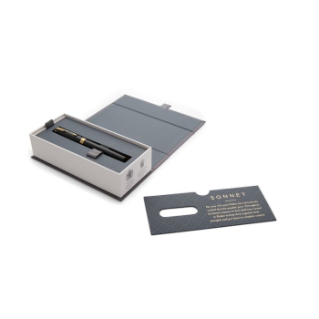 Pióro wieczne Parker Sonnet Black Lacquer GT (F)