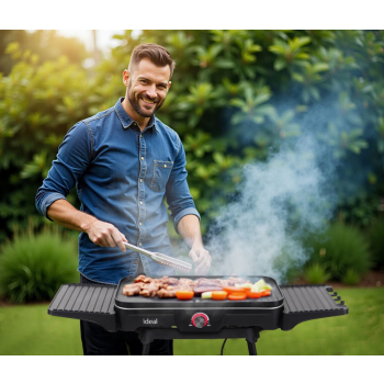 ELDOM GRILL ELEKTRYCZNY WOLNOSTOJĄCY 2W1