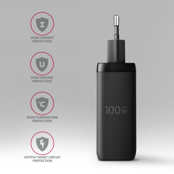 Axagon ACU-DPQ100 ładowarka do urządzeń przenośnych Komputer przenośny, Telefon komórkowy, Netbook, Laptop, Smartfon, Smartwatch, Tablet, Uniwersalne