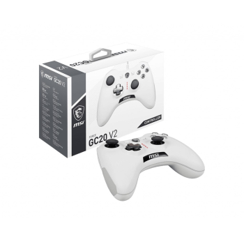 MSI Force GC20 V2 Biały USB 2.0 Gamepad Analogowa/Cyfrowa Android, PC