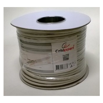 Kabel sieciowy GEMBIRD FPC-5004E-SO/100C (F/FTP; 100m; kat. 5e; kolor szary)