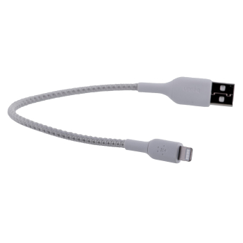 Kabel Belkin BoostCharge Braided Lightning to USB-A Cable 15cm oplot White
