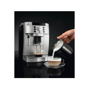 Ekspres ciśnieniowy automatyczny DeLonghi Magnifica S ECAM 22.110 SB (1450W; kolor srebrny) (WYPRZEDAŻ)
