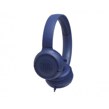 Słuchawki JBL Tune 500 (niebieskie, nauszne; z wbudowanym mikrofonem)