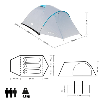 Namiot kempingowy NILS CAMP ROCKER NC6013 3-osobowy