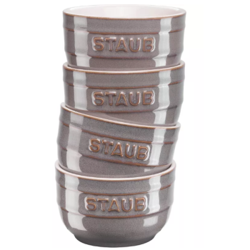 Mini Ramekin okrągły STAUB 4 szt. 40508-156-0 - antyczny szasy 200 ml
