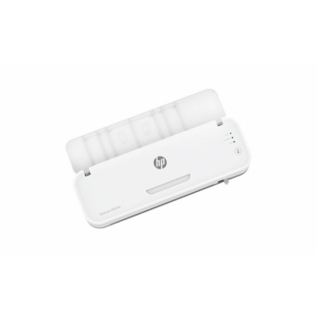 HP ONELAM Laminator 400 A4, na zimno/ciepło, zintegrowany trymer, zaokrąglacz rogów, prędkość 40cm/min + 15 folii: 3xA4, 4xA5, 4xA6, 4xB-CARD, biały