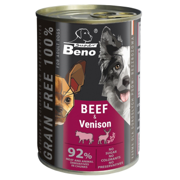 Super Beno bez zbóż kąski wołowiną w sosie  415g