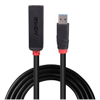 Lindy 43400 huby i koncentratory USB 3.2 Gen 1 (3.1 Gen 1) Type-C 5000 Mbit/s Czarny