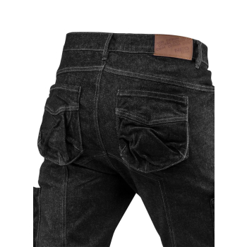 Spodnie robocze 5-kieszeniowe DENIM, czarne, rozmiar M