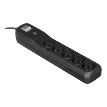 Listwa zasilająca Lestar LV530W 2,5m (5 x UTE; 10 A; 2,5m; kolor czarny)
