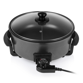 Tristar  | Wielofunkcyjna patelnia grillowa XL | PZ-9135 | Średnica 30 cm | Grill | 1500 W | Pokrywka w zestawie | Uchwyt stały | Czarny