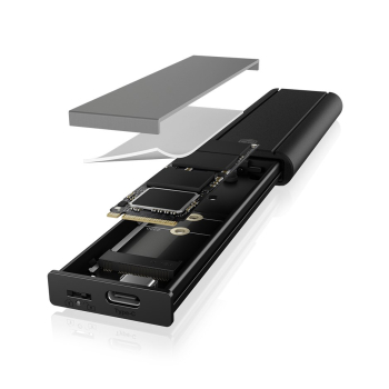 ICY BOX IB-1807MT-C31 Obudowa SSD Czarny M.2