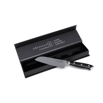 Nóż santoku Santoku Kohersen Elegance Ebony Wood 12,7cm