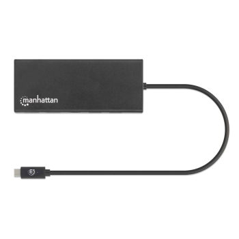 Manhattan 152747 stacja dokująca USB Type-C Czarny