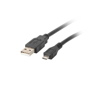 Kabel Lanberg CA-USBM-10CC-0010-BK (USB 2.0 M - Micro USB M; 1m; kolor czarny)