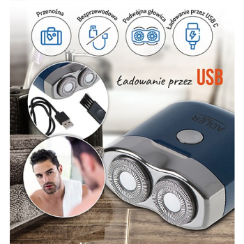 Golarka podróżna USB ADLER AD 2937