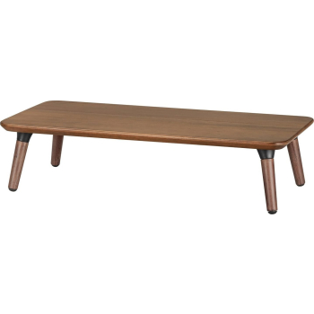 Drewniana podstawka pod monitor / laptop Maclean, (500x240x120mm), kolor czarny orzech, max. 20kg, MC-930