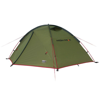 Namiot High Peak Woodpecker 3 zielono-czerwony 3-osobowy 10194