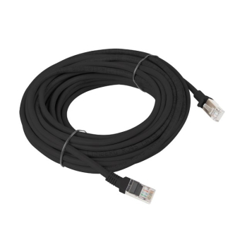Patchcord UTP Lanberg PCU5-10CC-1000-BK (RJ45 - RJ45 ; 10m; UTP; kat. 5e; kolor czarny)