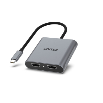 UNITEK ADAPTER USB-C - 2X HDMI 4K MST (M/F)