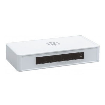 Manhattan 560696 łącza sieciowe Nie zarządzany L2 Gigabit Ethernet (10/100/1000) Biały