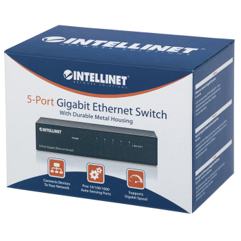 Switch 5x RJ45 Gigabit, metal, desktop