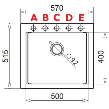Czarny zestaw zlew z baterią - Zlewozmywak PYRAMIS SIROS (57x51,5) 1B Volcano + Bateria IDEA Black Edition Volcano 070169002BE