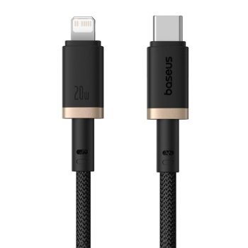 Kabel Baseus Dura Typ C 20W 2m (czarno-złoty)