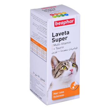 BEAPHAR Laveta Super preparat na kondycję sierści dla kotów - witaminy dla kota - 50ml