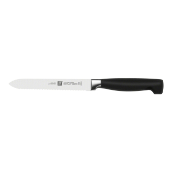 Zestaw noży ZWILLING Four Star 35068-002-0 (Blok do noży, Nożyce x 1, Nóż do warzyw i owoców (10 cm), Nóż do wędlin (16 cm), Nóż szefa kuchni (20 cm),