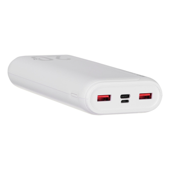 Powerbank Silicon Power QS15 20000mAh QC3.0+PD 2xUSB A, 1x mUSB + 1x USB C, biały