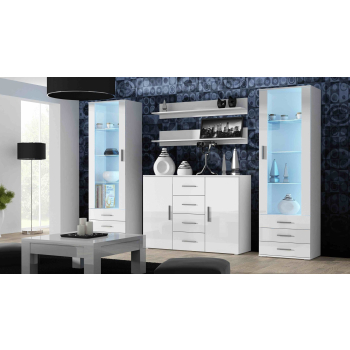 Witryna SOHO S1 biały/ biały połysk
