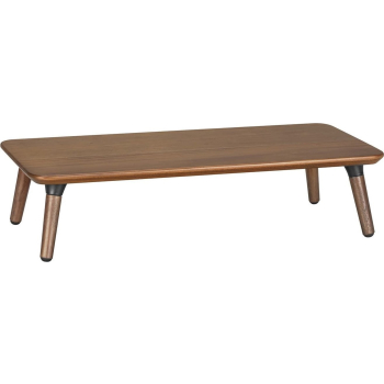 Drewniana podstawka pod monitor / laptop Maclean, (500x240x120mm), kolor czarny orzech, max. 20kg, MC-930