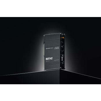 Teltonika Router przemysłowy RUT142 WiFi 4, RS232, 2x RJ45 100Mb/s, IP30