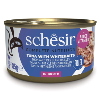SCHESIR dla kotów Adult w Naturalnym Soku Tuńczyk z anchovies 85g