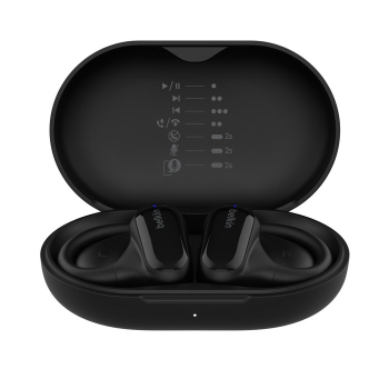 BELKIN SŁUCHAWKI BT Z OTWARTYM UCHEM CLEARFIT, BIAŁE