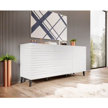 Komoda NOVA 155x40x72 biały mat