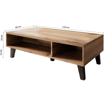 Ława/ Stolik NORD 110cm dąb wotan/antracyt