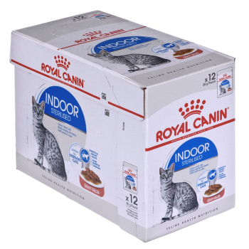 ROYAL CANIN FHN Indoor w sosie - mokra karma dla kota dorosłego - 12x85g
