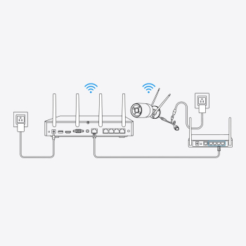 Reolink NVS12W - 12-kanałowy rejestrator NVR Wi-Fi 6, obsługa kamer do 16 MP, Wi-Fi 5/2,4 GHz, dysk twardy 2 TB, pojemność pamięci 16 TB, czarny