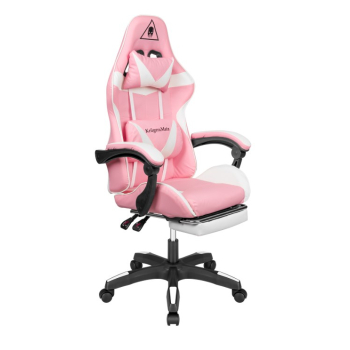 Fotel gamingowy Kruger&Matz GX-150 Biało-różowy (WYPRZEDAŻ)