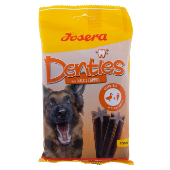 JOSERA Denties Kaczka z marchewką - przysmak dla psa - 180 g