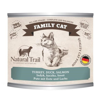 NATURAL TRAIL Cat Family Turkey,Duck,Salmon  200g