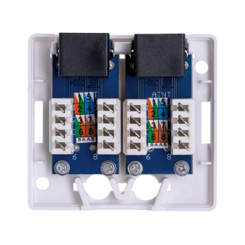 Gniazdo natynkowe Lanberg OU6-0002-W (RJ-45; UTP; kolor biały)