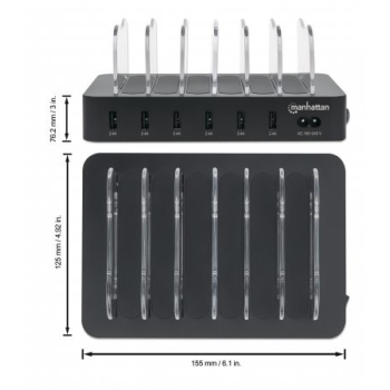 MANHATTAN 6-PORTOWA STACJA ZASILAJĄCA 6X USB-A 5V