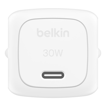 BELKIN ŁADOWARKA SIECIOWA USB-C PD 30W, MAŁA, BIAŁ