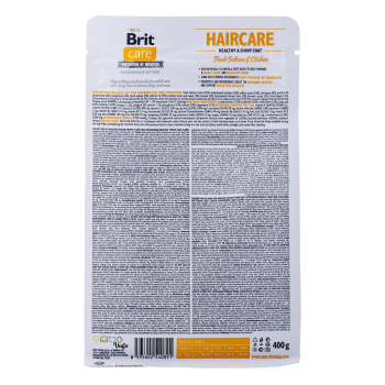 BRIT Care Grain-Free Adult Haircare Healthy&Shiny Coat - sucha karma dla kota - 400 g