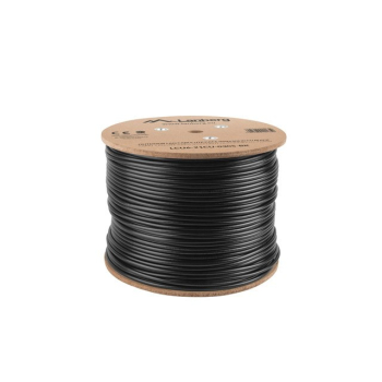 Kabel sieciowy zewnętrzne Lanberg LCU6-21CU-0305-BK (UTP; 305m; kat. 6; kolor czarny)