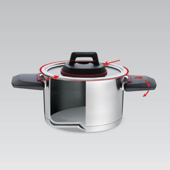 Garnek ze skład.uszami+pokrywka MR-3530-18  2,3L